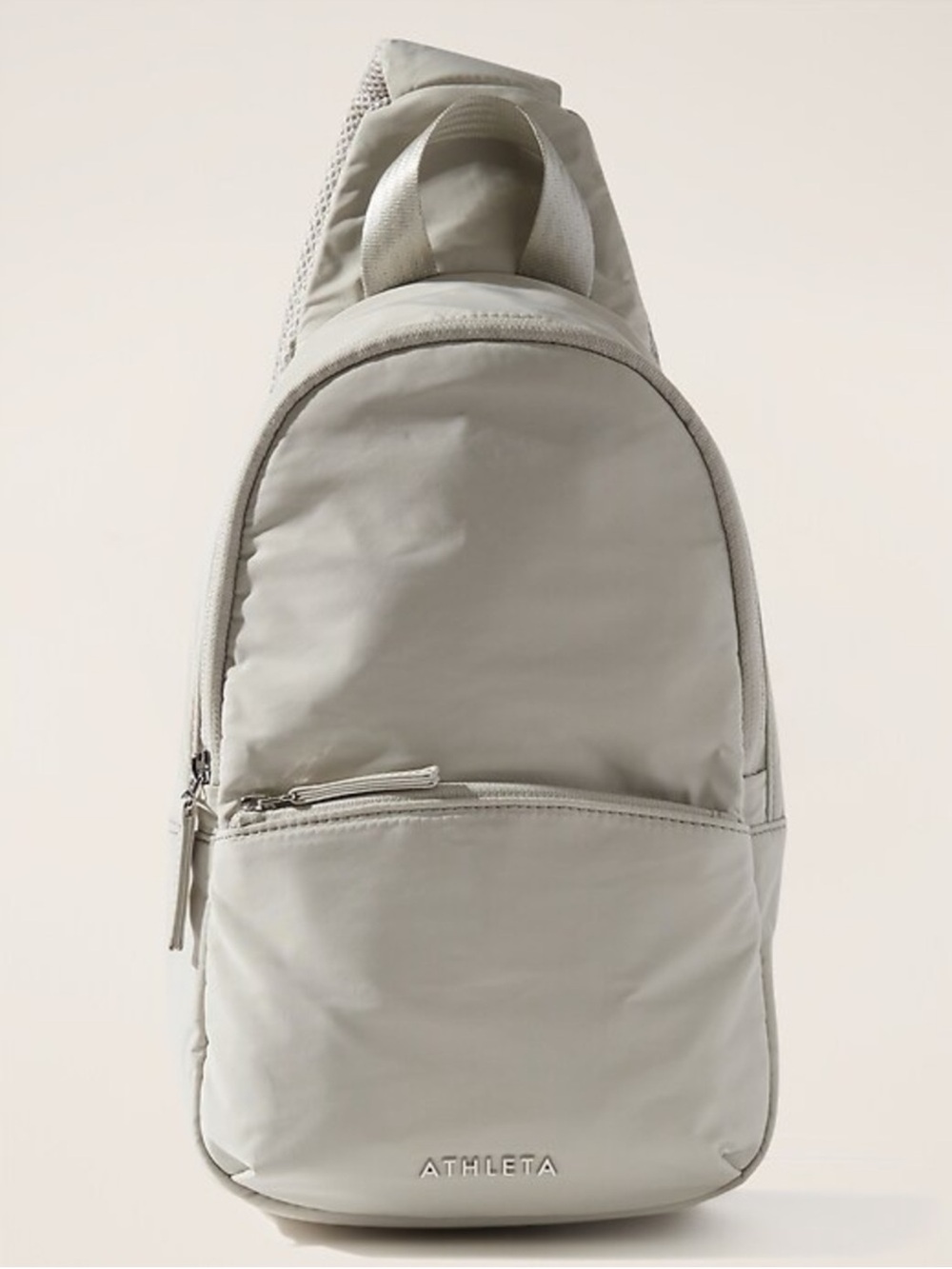 Athleta Single-Strap Sling Pack in Light Gray